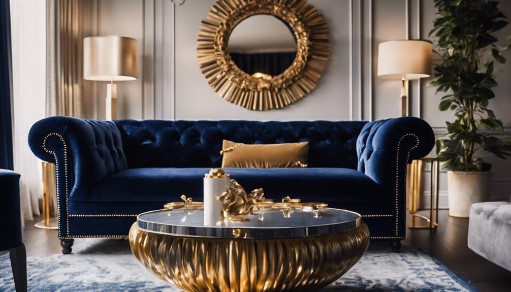 Why Choose Navy and Gold for Living Room Decor?