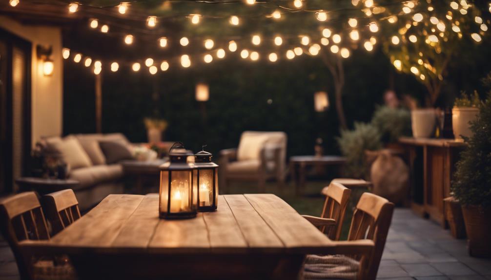 improving ambiance with outdoor lighting