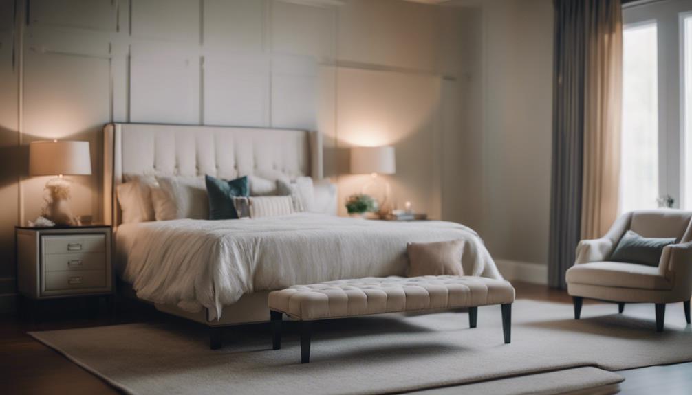 Optimal Furniture Arrangement for Spacious Bedroom Staging
