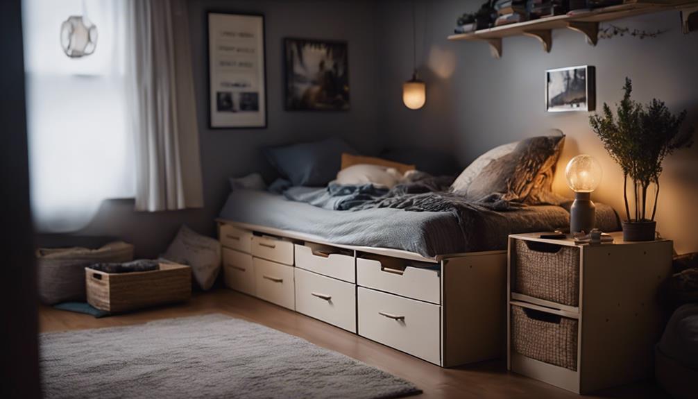 optimizing under bed storage space