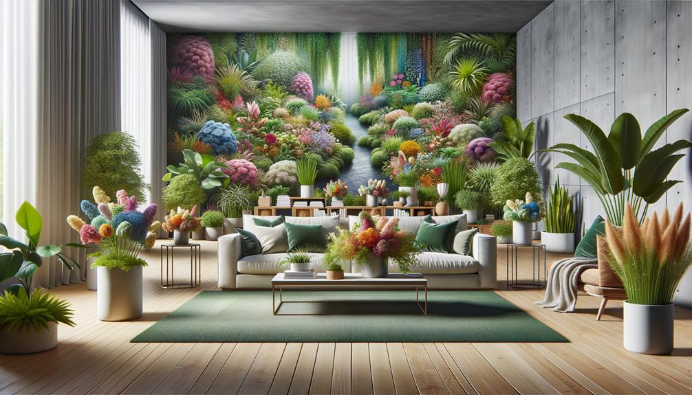 balcony garden with blooms