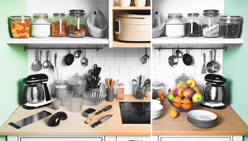 clear kitchen surfaces daily