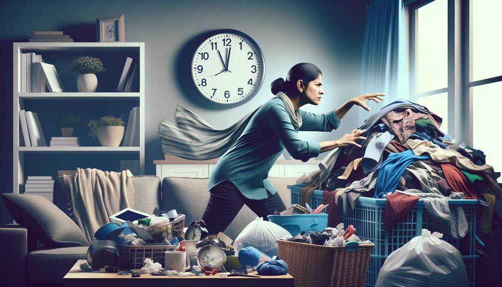 decluttering with organized time