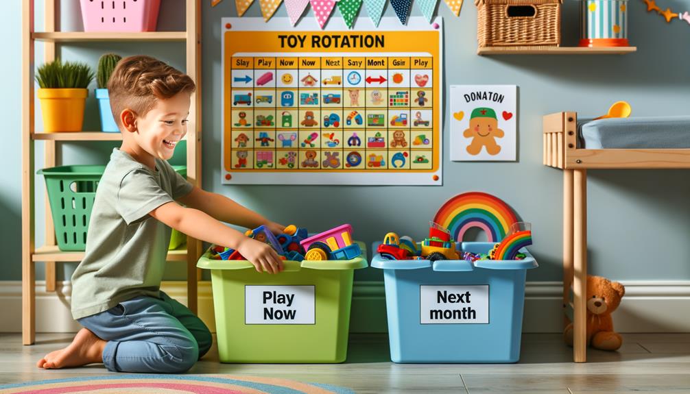 organize toys for rotation