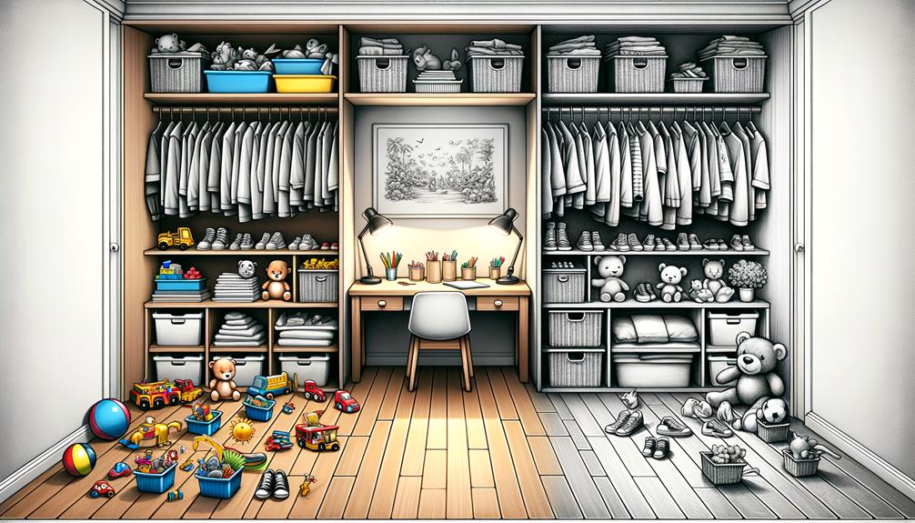 organizing by room type