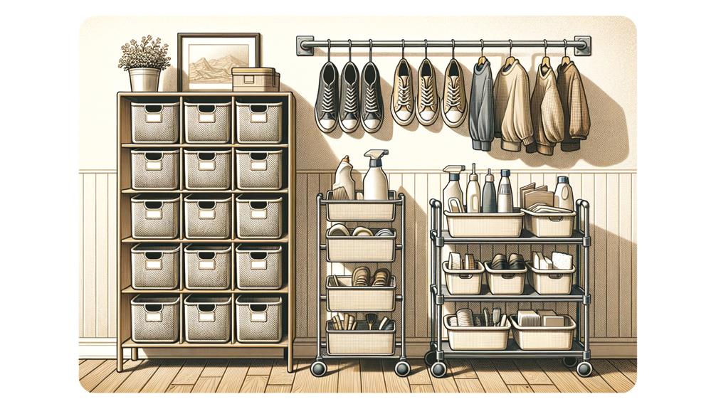 organizing with space saving tips