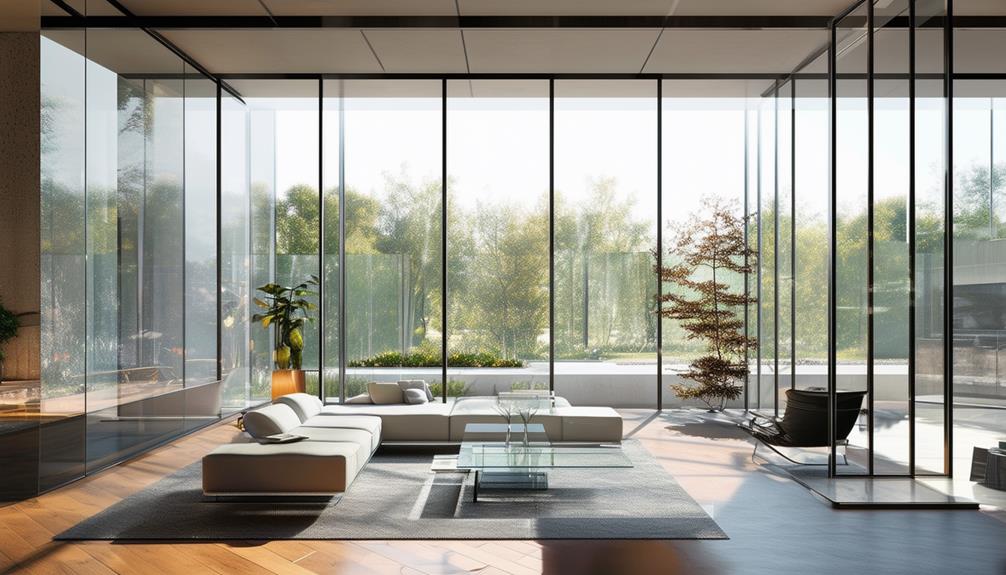 blending glass in architecture