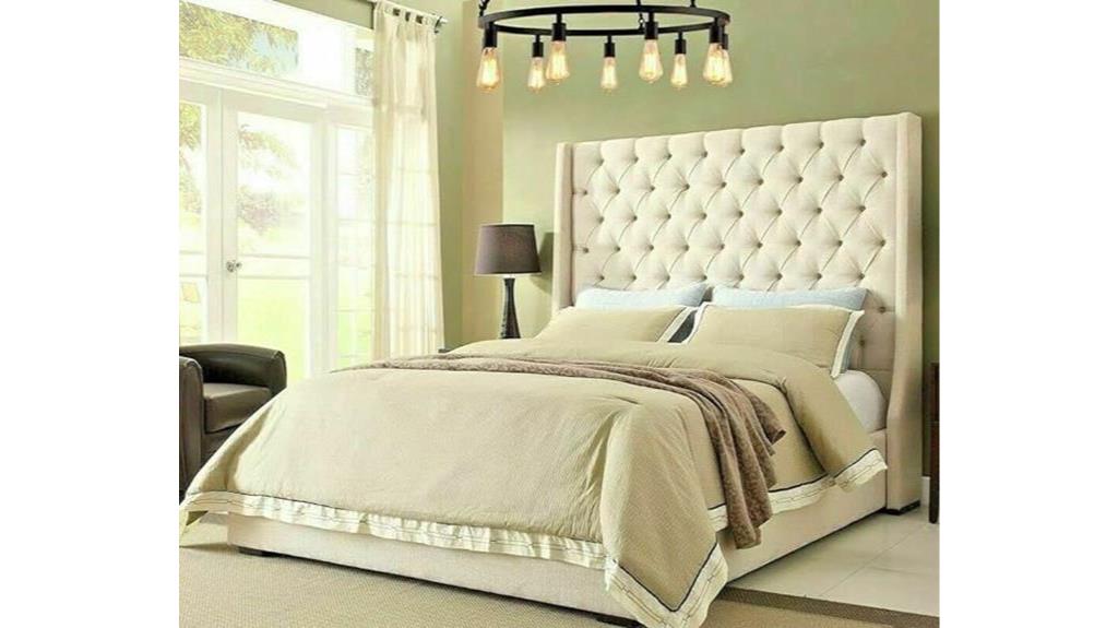 grey velvet ottoman bed