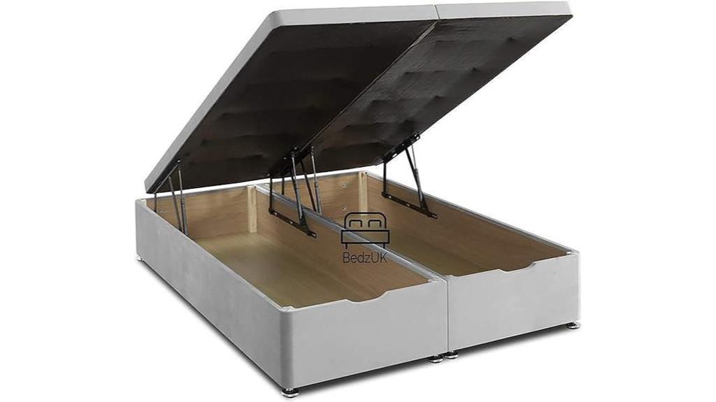 luxurious silver ottoman bed
